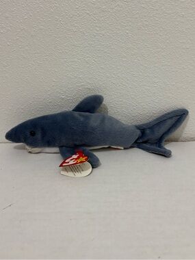Beanie Babies Collection 1996 Crunch The Shark Gray White TY BEANIE BABY